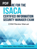 CISM Study Plan | PDF | Psychology | Cognitive Science