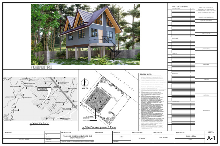 Perspective site development plan vicinity map pdf specification