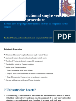 Complex Functional Single Ventricle