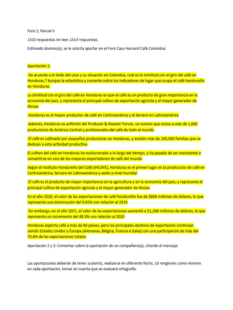 Foro 2 II Parcial | PDF