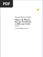G.M. Campini, Chiese di Monza, del suo territorio e della sua corte (1773)