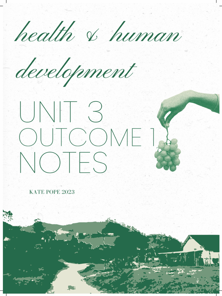 UNIT 3 Health Notes | PDF