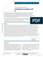(1479683X - European Journal of Endocrinology) ENDOCRINOLOGY IN THE TIME OF COVID-19 - Management of Diabetes Insipidus and Hyponatraemia