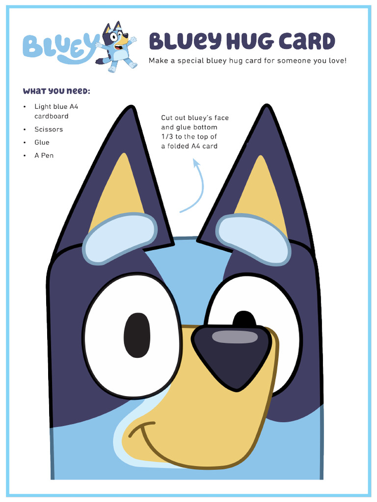Bluey-Card Final | PDF | Sports & Recreation | Games & Activities for Bluey Birthday Card Free Printable Pdf