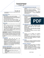 G11 - Personal Development - 1st Sem - Midterm Notes