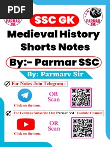 Medieval History Short Notes by Parmar Sir