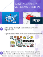 Quarter 4 Week 1 Lesson 1 (DISTINGUISHING TECHNICAL TERMS USED IN RESEARCH)