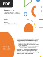 Research Methodology in Computer Science | PDF | Computer Science | Science