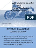 Two Wheeler Industry in India and Integrated Marketing Communication