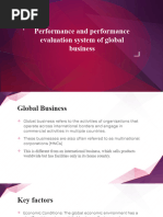 Performance and Performance Evaluation System of Global Business