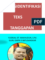 Mengidentifikasi Informasi Teks Tanggapan