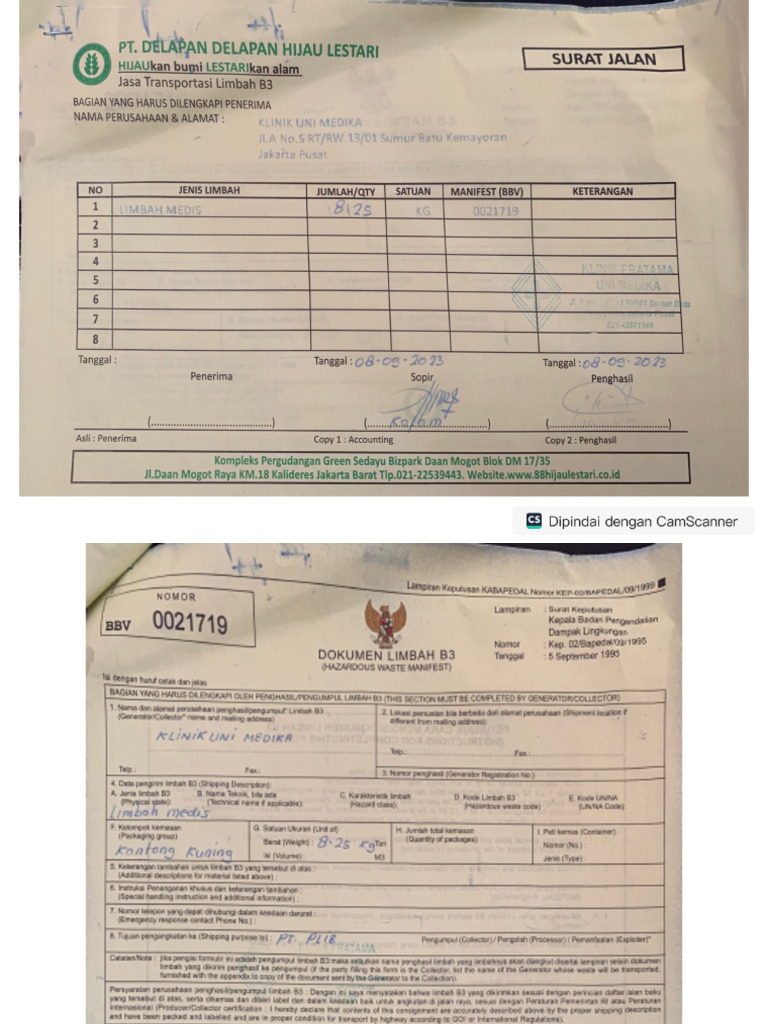 Sertifikat Limbah B3 Pdf