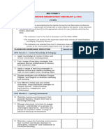 MIS FORM 3 Pre Classroom Observation Checklist