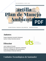 Cartilla Plan de Manejo Ambiental Cantera Rosa Blanca