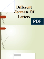 Formats of Business Letters