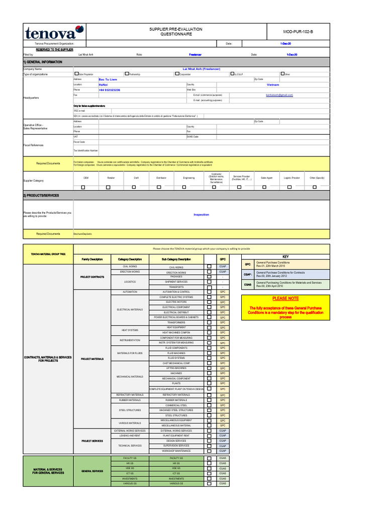 PE Q Supp Name VAT PDF Personal Protective Equipment