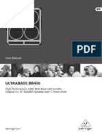 Ultrabass Bb410: User Manual