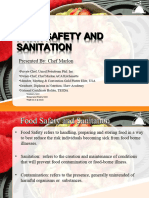 Food Safety and Sanitation