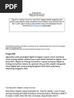 DAC R-2R: Penjelasan dan Rangkaian | PDF