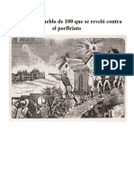 Tomochi J El Pueblo de 100 Que Se Reveló Contra El Porfiriato