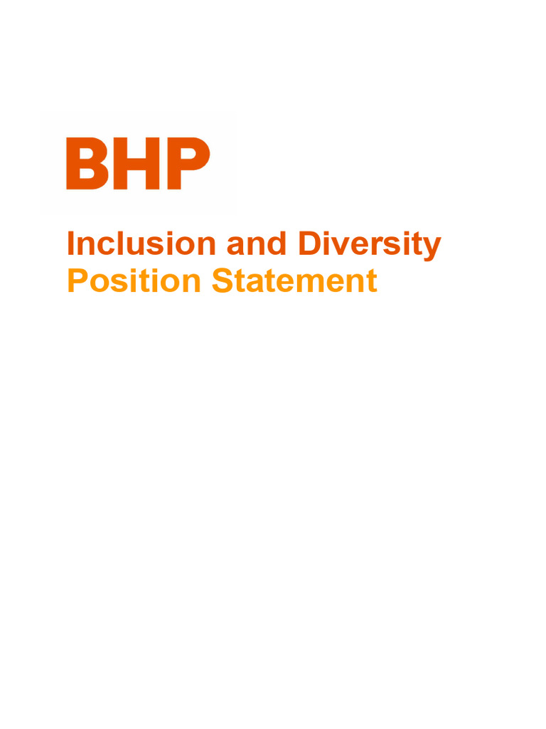 Inclusion and Diversity: Position Statement | PDF | Lgbt | LGBTQIA+ Studies