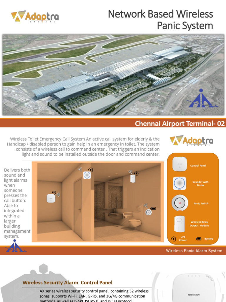 Wireless Panic System for Airports | PDF
