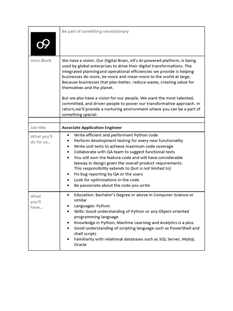 Ass application engineer pdf