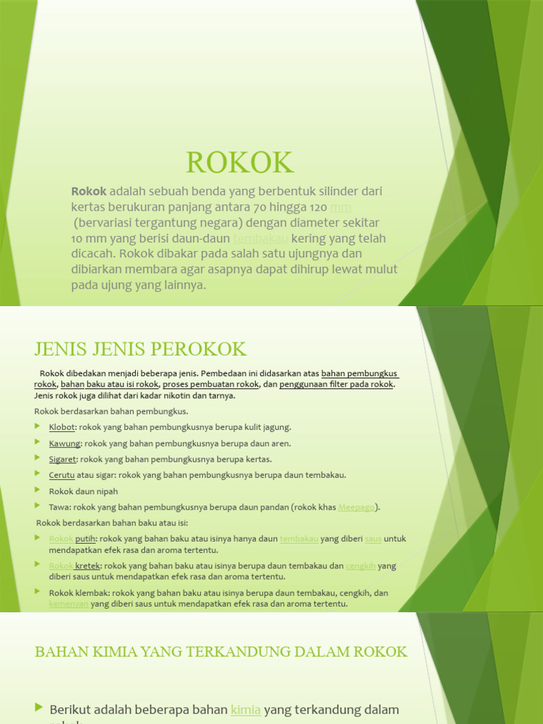 Jenis dan Bahaya Rokok bagi Kesehatan | PDF