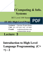 CPP Lecture L3S