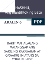 9 ARALIN 5 Hashnu, Ang Manlililok NG Bato
