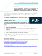 Insect Pollinators and The World Food Supply Teaching Notes: © WWW - Teachitscience.co - Uk 2014 22662 Page 1 of 7