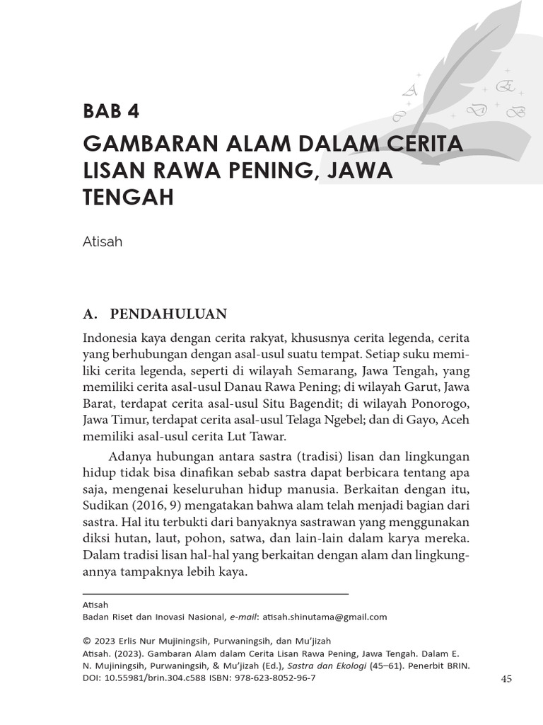 Bab+4 Sastra+dan+Ekologi | PDF