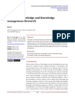 Review of Knowledge and Knowledge Management Research