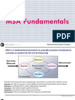 MSA Fundamentals