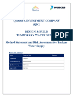 Method Statement and Risk Assessment For WATER TANKER (Rev. 02)