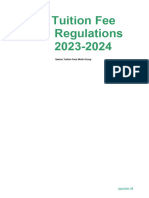 Tuition Fee Regulations 2023 2024