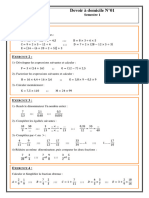 Devoir À Domicile N°1 - 1apic