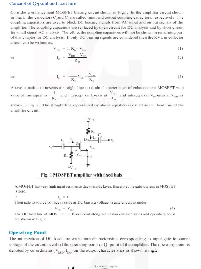 Biasing of mosfet PDF