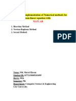 Numerical Analysis Laboratory, Assignment-1 (Md. Maruf Hasan - 0272130005101095)