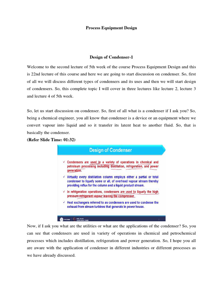 Condenser Design in Process Equipment | PDF | Home & Garden