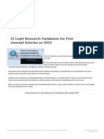 21 Legit Research Databases For Free Journal Articles in 2022 - Scribendi