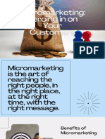 Micromarketing Zeroing in On Your Customers