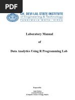 R Language Lab Manual Lab 1