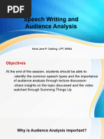 AH 111 - Speech Writing and Delivery and Audience Analysis Ver 2