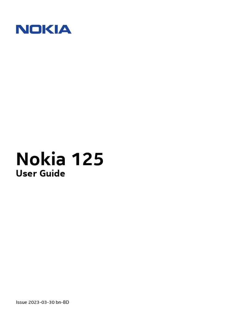 User Guide Nokia 125 User Guide | PDF | Mobile App | Computing