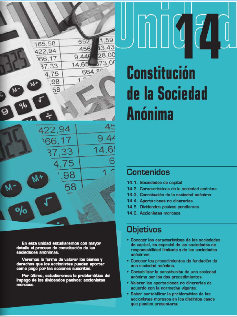 14 Constitucion de La Sociedad Anonima PDF