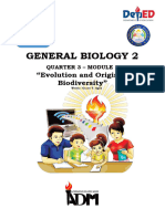 Grade-12 General-Biology2 Q3 Module 3 Evolution and - Origin of Biodiversity.-For-Printing