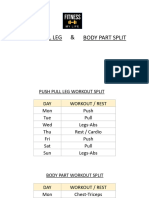 Push - Pull - Legs and Body - Part - Split - Advanced - Level