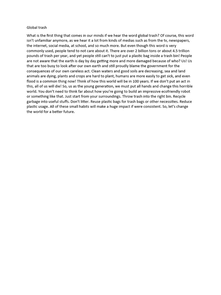 Global Trash English PDF