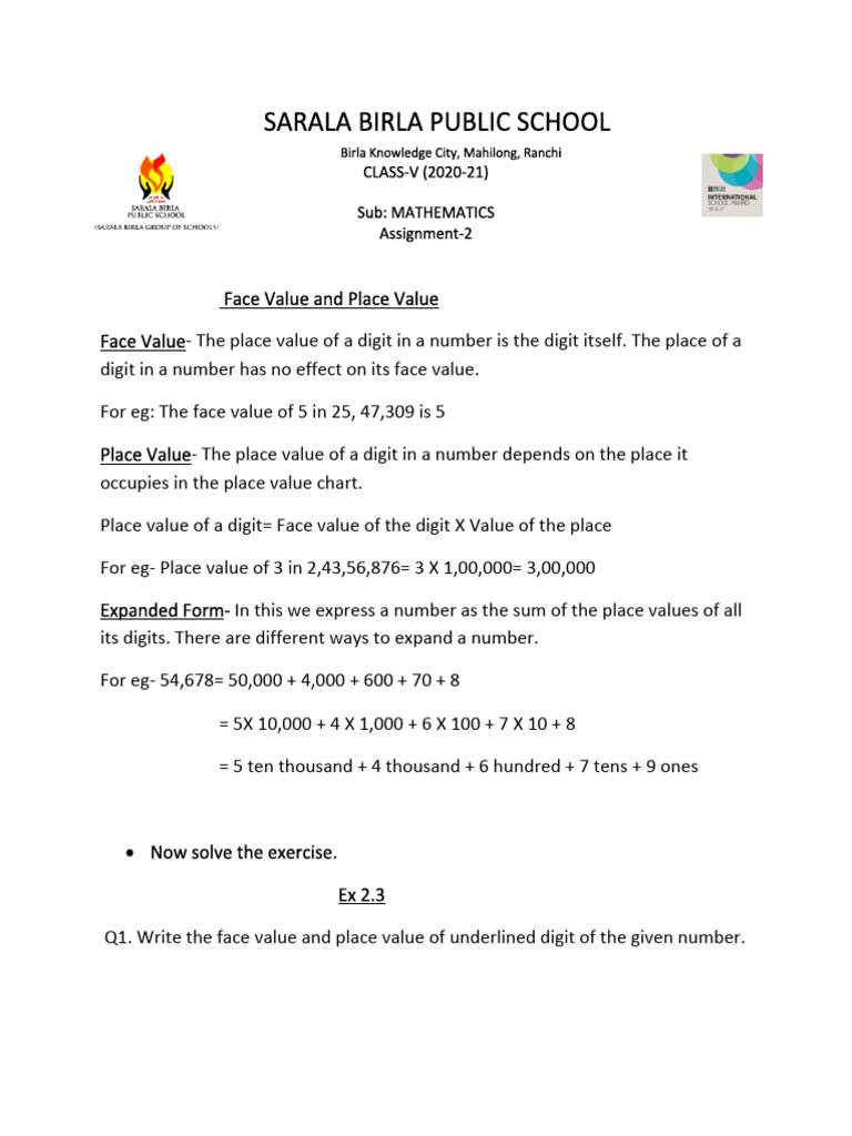 Class 5 Maths A2 PDF